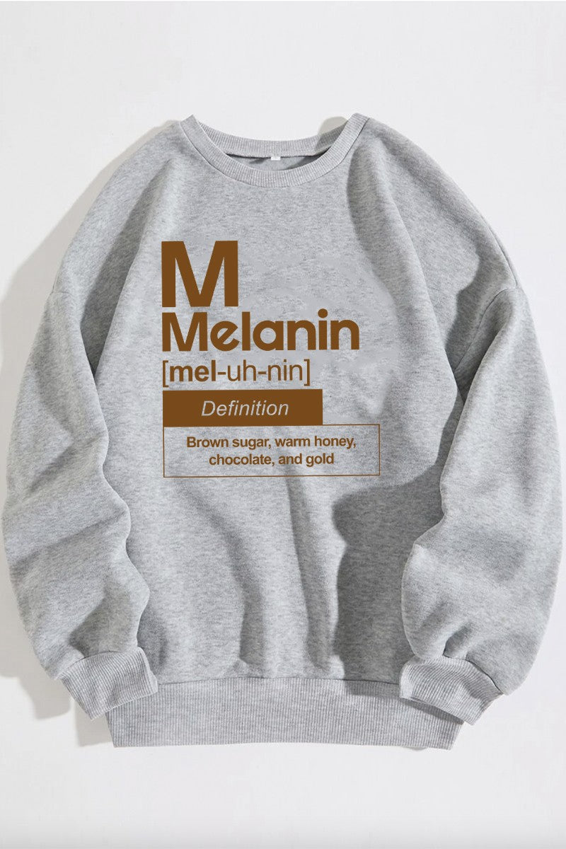SUDADERA GRÁFICA DE MELANINA UNISEX
