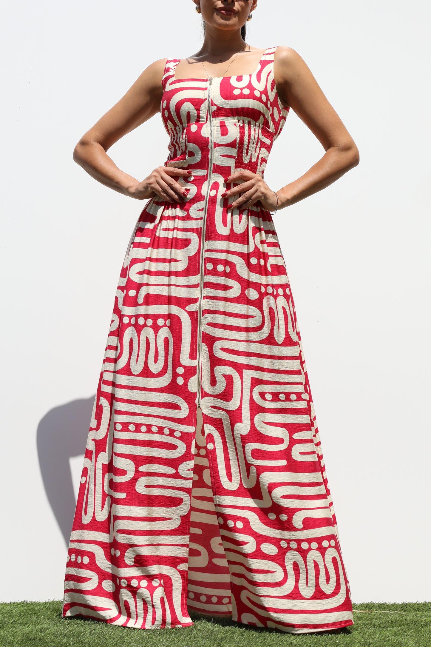 Fuchsia Labyrinth Maxi