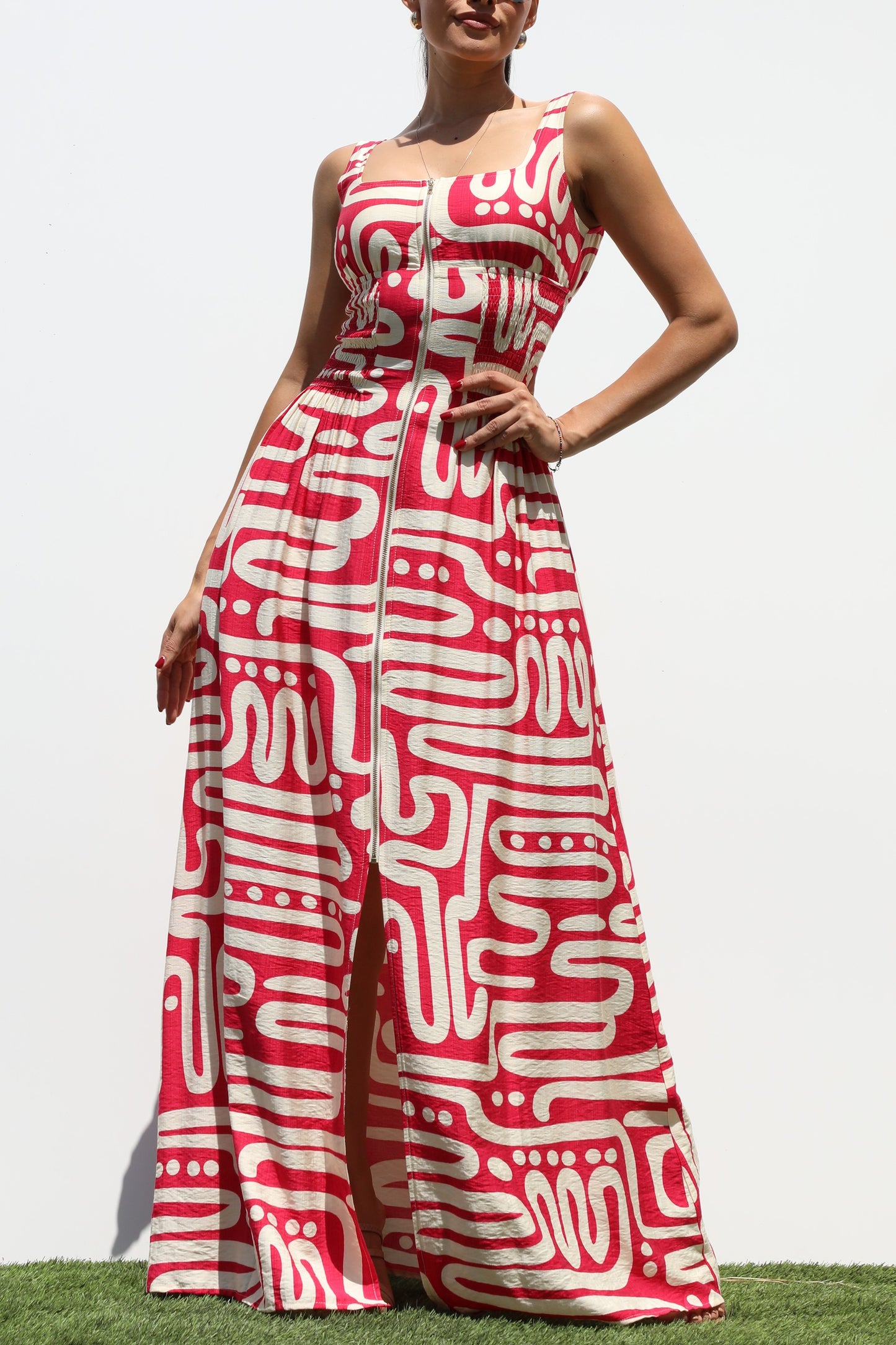 Fuchsia Labyrinth Maxi