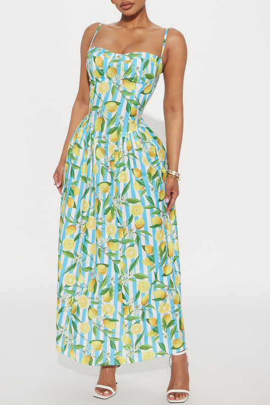 SANTORINI CITRUS DRESS