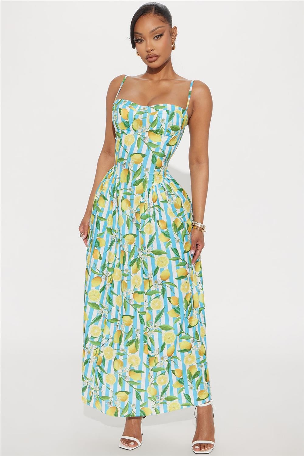 SANTORINI CITRUS DRESS